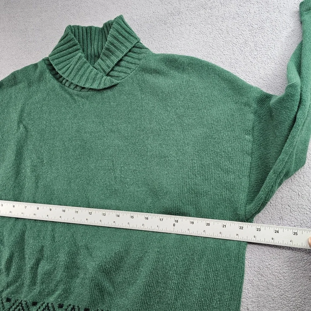 Vintage United Colors of Benetton Sweater Men SZ Small Aztec Tribal Shawl Collar